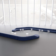 宰摟商務(wù)接待辦公休閑弧形皮沙發(fā)多人位組合創(chuàng)意時(shí)尚異形布藝沙發(fā)定制 布藝環(huán)保皮 2+3組合