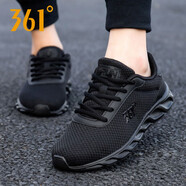 361度女鞋運動鞋女夏季新款透氣網(wǎng)面跑步鞋學生網(wǎng)鞋361女士休閑鞋子R 曜石黑/烏黑色2266 37