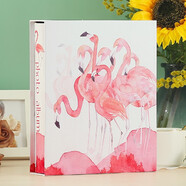 相冊6寸相冊影集本 插頁(yè)式盒裝4D大6寸家庭寶寶成長(cháng)紀念冊相冊薄 火烈鳥(niǎo)