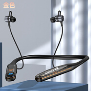 智優(yōu)創(chuàng)品【2025年新款】藍(lán)牙耳機(jī)適用索尼掛脖式無線數(shù)顯入耳式運(yùn)動(dòng)大電量超長續(xù)航降噪vivo蘋果oppo榮耀 尊貴金+TYPE-C快充+5種音效