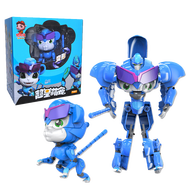 豬豬俠超星萌寵玩具變形機(jī)器人金剛五合體鐵拳虎阿五公仔兒童玩具禮物 【機(jī)器人】神木猿-小圣