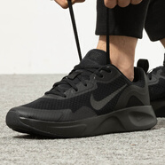 耐克（NIKE）男鞋春季新款緩震運(yùn)動鞋夜跑鞋子輕便簡約網(wǎng)面透氣休閑鞋跑步鞋 CJ1682-003/全黑/WEARALLDAY 42.5