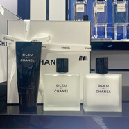 香奈兒（Chanel）蔚藍(lán)男士護(hù)膚洗面奶水乳禮盒套裝須后水乳保濕補(bǔ)水控油禮盒 洗面奶+水+乳