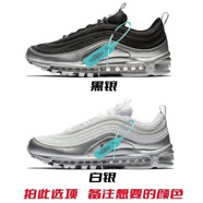 爆款莆田純原airmax97子彈頭3M反光男女情侶液態(tài)氣墊跑步鞋 max97-黑銀純原 41