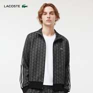 LACOSTE法國鱷魚男裝Paris系列時(shí)尚百搭字母老花拉鏈翻領(lǐng)衛(wèi)衣|SH1368 4PC/深灰印花 2XL 7