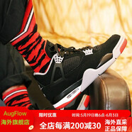 NIKE耐克男女鞋AJ4 Air Jordan4運(yùn)動時尚情侶休閑緩沖減震籃球鞋 308497-408452-060 黑紅公牛 44