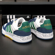 阿迪達(dá)斯 （adidas）男鞋春季新款運(yùn)動(dòng)鞋neo防滑耐磨百搭低幫板鞋時(shí)尚休閑鞋JQ3926 JQ5047/白藍(lán)綠 41