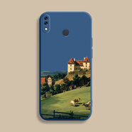 鍵小二華為nova3i手機殼INE-AL00保護套N0va31新款ine一anoo全包防摔男女款液態(tài)硅膠超薄軟殼個(gè)性創(chuàng  )意外 油畫(huà)-寶藍色 華為nova3-3i