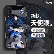 若悅 oppoa9手機殼a9x潮牌卡通a8瞳眼液態(tài)硅膠a72男全包防摔2023新款熊臉保護套 oppoa8 朋克暴熊F