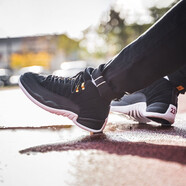 耐克（NIKE）男女款 Air Jordan 12 AJ12 復(fù)古耐磨舒適籃球鞋 130690-153265-017反轉(zhuǎn)金扣 35.5
