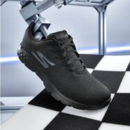 SKECHERS斯凱奇男女鞋透氣輕質(zhì)運(yùn)動(dòng)鞋夏季網(wǎng)布減震時(shí)尚跑步鞋 54354/BBK 男款-純黑色 41