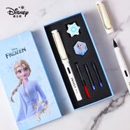 迪士尼（Disney）鋼筆禮盒 學(xué)生鋼筆套裝練字書法用商務(wù)墨水筆生日禮物送女生 冰雪奇緣白色E0306F