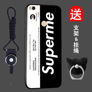 班藍(lán) 小米Max2手機(jī)殼保護(hù)套防摔微磨砂軟殼男潮女網(wǎng)紅款全包邊 適用小米max 2 黑地鐵卡【指環(huán)支架+掛繩】