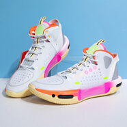 李寧籃球鞋韋德之道幻影4減震防滑耐磨透氣運動(dòng)鞋專(zhuān)業(yè)比賽 ABPS057 ABPS057-7標準白/熒光焰橙 44