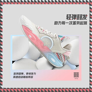李寧籃球鞋全城12代ALLCITY韋德聯(lián)名款減震beng籃球?qū)I(yè)比賽鞋防震透 ABAU015-5【月光灰】 42