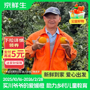京鮮生【公益好物】川爺爺的愛(ài)媛38號果凍橙 凈重4.5-5斤 單果120g＋