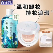 百雀羚（PECHOIN）氣墊BB 氣韻肌源悅色氣墊修容霜亮膚色遮瑕保濕隔離粉底液裸妝 氣墊10g+卸妝水300ml