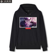 火影忍者長(zhǎng)袖衛(wèi)衣2020秋冬季加絨新款男女衣服曉組織宇智波鼬佩恩動(dòng)漫周邊秋冬季帽衫 鳴人 黑色(需要加絨請(qǐng)備注) M