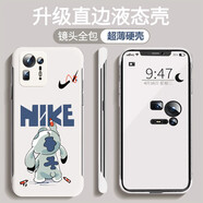 MOWEISI小米civi/米mix4手機(jī)殼磨砂無邊框紅米note11/pro/+手機(jī)套保護(hù)殼 【小米mix4】黑勾史迪奇