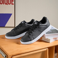 361°男運動(dòng)板鞋耐磨新款低幫運動(dòng)鞋潮流休閑百搭小白鞋 曜石黑/361度白 44