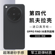 超甲度【真凱夫拉】適用OPPOFindX8手機殼X8Ultra芳綸纖維保護套防摔硬殼x8s新款超薄散熱pro商務(wù)后殼 【黑灰細紋-火山口】600D芳綸｜凱夫拉 OPPO Find x8s+