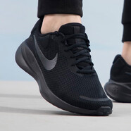 耐克（NIKE）男鞋 夏季新款運(yùn)動鞋DOWNSHIFTER 減震休閑鞋網(wǎng)面透氣跑步鞋 全黑/革命7代 44.5