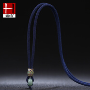 皓埼平安扣吊墜掛繩玉石翡翠項(xiàng)鏈繩大氣珠寶線材925銀玉佩男女款簡約佛牌金吊墜掛件繩子 泰銀大氣項(xiàng)鏈繩