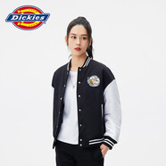 dickies夾克外套女時(shí)尚百搭棒球服運動(dòng)休閑夾克情侶款10804 黑色 XS
