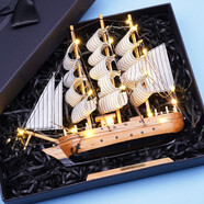 一帆風(fēng)順帆船擺件禮盒生日禮物畢業(yè)季送男生男孩兄弟朋友有意義的 錦繡前程 禮盒+禮袋