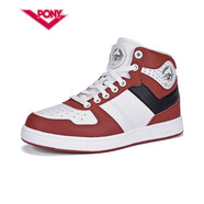 普尼男女籃球鞋CITY WINGS情侶休閑鞋慢跑步鞋 83M1CW01KR 紅色（男） 35