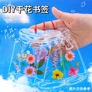 佳茉 透明干花書簽手工diy材料包標(biāo)本pvc塑封膜創(chuàng)意植物樹(shù)葉壓花瓶子吊瓶小學(xué)生壓花瓣春意盎然