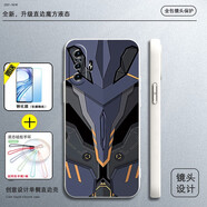 留春 小米redmi紅米K40游戲增強版手機殼K40Gaming保護套防摔全包軟超薄情侶網(wǎng)紅機械戰甲 紅米k40游戲增強版【古董白-幻影鎧甲】全包鏡頭