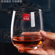 諾納（RONA）進(jìn)口捷克Rona水晶直身水杯果汁杯牛奶杯茶杯啤酒杯冷飲杯家用套裝 單只360ML矮款