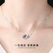 ziz 狐貍項鏈女925銀吊墜鎖骨鏈時尚飾品生日禮物母親節(jié)送女友老婆 銀色+精美禮盒