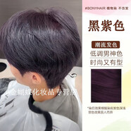 BONYHAIR染發(fā)劑男士專用植物遮蓋白發(fā)純顏色染發(fā)膏自己染頭發(fā)染頭膏發(fā)女士 黑紫色(可蓋白發(fā))
