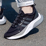 阿迪達(dá)斯（adidas）男鞋 2025夏季新款運(yùn)動(dòng)休閑鞋緩震耐磨跑鞋輕便透氣低幫跑步鞋男 Bounce中底/黑色/灰色/曬圖返【10】 42 (內(nèi)長(zhǎng)260mm)