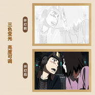 沐瑾火影忍者燈光畫(huà)宇智波斑鼬佐助帶土周邊擺件禮物發(fā)光畫(huà)氛圍小夜燈 帶土與琳 小號插電款A5【17*23】