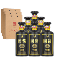 槿澄 貴州 茅臺鎮(zhèn) 醬香型白酒  純糧食優(yōu)級 53度 500mL 6瓶 深邃黑裸瓶整箱