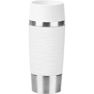 愛(ài)慕莎（EMSA）德國進(jìn)口  不銹鋼波浪保溫杯旅行杯 白色 360ml
