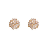 歐陽(yáng)先生s925銀針精致時(shí)尚小巧米粒仿珍珠球球耳釘女氣質(zhì)甜美百搭耳環(huán) 米粒仿珍珠球球耳釘