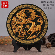 集里雅韻桌面工藝品創(chuàng  )意商務(wù)辦公室擺件書(shū)房客廳家居擺設書(shū)柜書(shū)架裝飾品小 218JF龍馬精神金禮盒