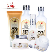 上海女人夜來(lái)香護(hù)膚化妝品套裝 滋潤(rùn)補(bǔ)水保濕水乳液潔面乳老牌 夜來(lái)香6件套潔面
