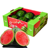 手撕小西瓜小糖丸冰激淋西瓜新鮮水果紅瓤熟瓜薄皮甜瓜孕婦禮盒 顆顆甄選-4枚精選裝