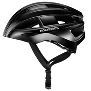 洛克兄弟ROCKBROS 騎行頭盔帶尾燈充電發(fā)光山地公路自行車頭盔男安全帽裝備 黑色