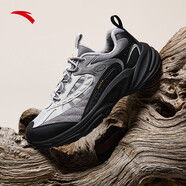 安踏（ANTA）探界2丨抓地防滑戶(hù)外徒步鞋男新款耐磨減震登山運動(dòng)跑步鞋子 【加絨】芯片灰/沙暴灰/基礎黑-6 39