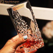 奈赫曼德國進(jìn)口水晶玻璃創(chuàng  )意威士忌杯洋酒杯啤酒杯家用茶水杯子酒具套裝 冰雕高款420ml/單只