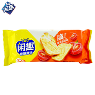 閑趣經(jīng)典原味咸味薄脆餅干營(yíng)養(yǎng)早餐休閑零食大禮包送禮盒裝 香濃番茄味90g