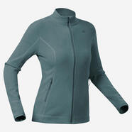 迪卡儂（DECATHLON）戶外透濕抓絨女加厚搖粒絨抓絨衣保暖外套沖鋒衣內(nèi)膽MH100 MH100全拉鏈-青綠色 XL