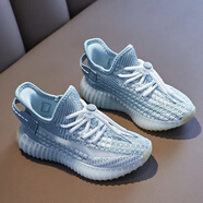 李寧熱女童椰子鞋夏季2025新款女孩輕便春秋款網(wǎng)面透氣網(wǎng)鞋兒童運動(dòng) 039 漸變綠網(wǎng)面  透氣 防臭 36碼標準碼鞋內長(cháng)22.9