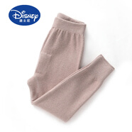 迪士尼（Disney）羊毛褲兒童保暖褲加厚男童羊絨褲女童打底褲寶寶毛線(xiàn)褲中大童加厚 男童中厚款【駝色】 100#(可開(kāi)檔)褲長(cháng)55